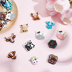 13 Styles Cattle Food Grade Eco-Friendly Silicone Focal Beads&nbsp;SIL-AN0001-04