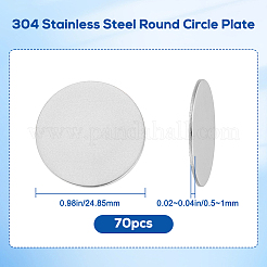 201 Stainless Steel Stamping Blank Tag Cabochons&nbsp;STAS-BBC0005-61B