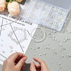 940Pcs 15 Styles Electroplate Glass Beads Strands&nbsp;DIY-YW0010-18