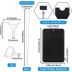 DIY 18 Sets 3 Style Plastic Spray Bottles&nbsp;DIY-BC0004-98