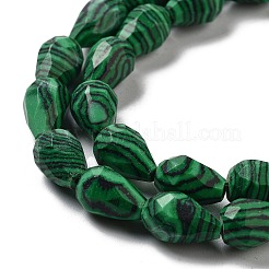 Synthetic Malachite Beads Strands&nbsp;G-P520-B17-01