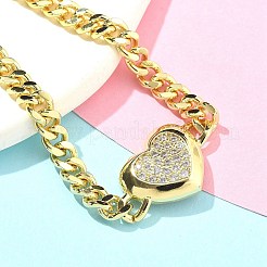 Brass Micro Pave Cubic Zirconia Bracelets&nbsp;LS-BJEW-S158-02G-B