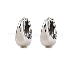 316 Surgical Stainless Hoop Earrings&nbsp;EJEW-C160-06A-P