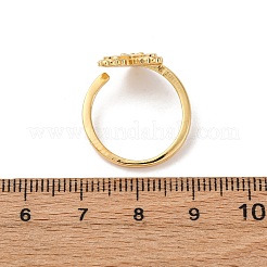 304 Stainless Steel Enamel Adjustable Finger Rings for Women&nbsp;LS-RJEW-B131-02A
