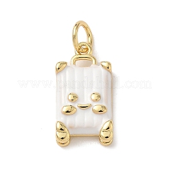 Brass Enamel Pendants&nbsp;KK-B155-18G