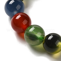 Natural Dyed & Heated Runny Agate Beads Strands&nbsp;G-K356-A01-03