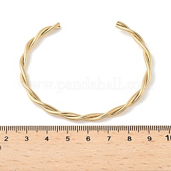 304 Stainless Steel Cuff Bangles&nbsp;BJEW-C102-01G
