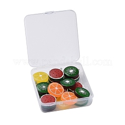 18Pcs 5 Colors Resin Pendants&nbsp;RESI-LS0001-09P