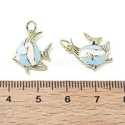 Brass Enamel Pendants&nbsp;KK-Z114-19G