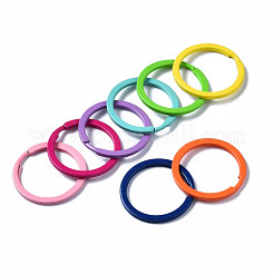 Spray Painted Iron Split Key Rings&nbsp;X-KEYC-S255-003