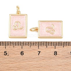 Brass Enamel Pendants&nbsp;KK-CBA62C2-01L