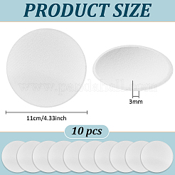 10Pcs EVA Cloth Round Fascinator Hat Base for Millinery Magic&nbsp;AJEW-BC0009-72