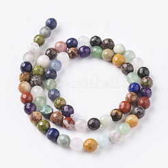 Natural Mixed Gemstone Beads Strands&nbsp;G-F668-28-6mm