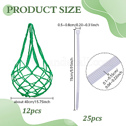 12Pcs Plastic Web Bags&nbsp;DIY-GA0009-40