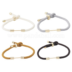 4Pcs 4 Colors Braided Nylon Cord Bracelet Making&nbsp;MAK-TA0001-26B