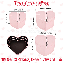 3Pcs Heart Paper Storage Gift Boxes&nbsp;CON-WH0095-179A
