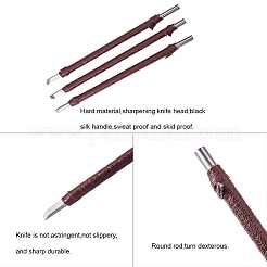 Chinese Seal Stamp Cutting and Stone Seal Carving Hand Tools Set&nbsp;TOOL-WH0029-03