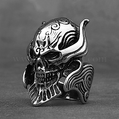 304 Stainless Steel Rhinestone Finger Rings for Men&nbsp;WG88DD3-02