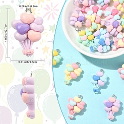 20Pcs Opaque Resin Pendants&nbsp;MACR-YW004-45