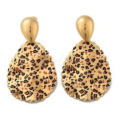 304 Stainless Steel Enamel Stud Earrings&nbsp;EJEW-Z084-15G-05