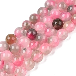 Dyed Natural White Jade Beads Strands&nbsp;G-T138-6mm-210-15
