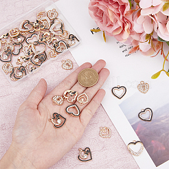 48Pcs 6 Styles Alloy Enamel Pendants&nbsp;FIND-FH0007-68
