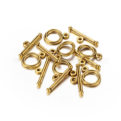 Tibetan Style Toggle Clasps&nbsp;GLF0539Y-NF