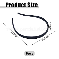 Plastic Hair Band Findings&nbsp;FIND-WH0149-18A