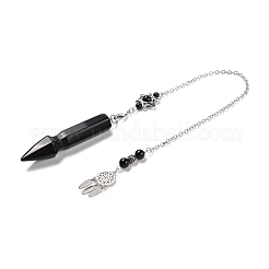 Natural Obsidian Pointed Dowsing Pendulums&nbsp;G-I322-01P-04