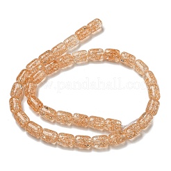 Transparent Crackle Glass Beads Strands&nbsp;X-GLAA-NH0001-04B