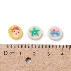 Christmas Theme Handmade Polymer Clay Cabochons&nbsp;CLAY-S091-011-M
