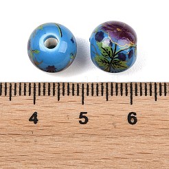 Printed Handmade Porcelain Beads&nbsp;PORC-R134-01