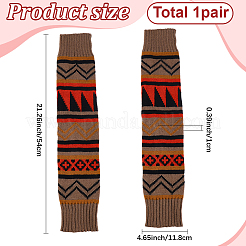 1 Pair Acrylic Fiber Leg Warmers Socks&nbsp;AJEW-CY0002-12A