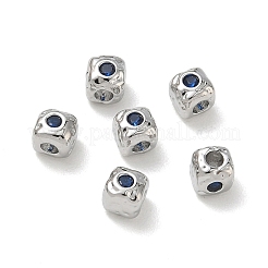 SHEGRACE Brass Cubic Zirconia Beads&nbsp;XGRQ4H909-682P-C