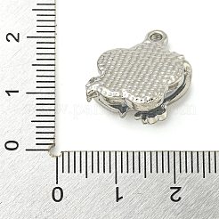 Alloy And Resin Pendants&nbsp;PALLOY-S029-01B-01
