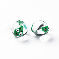 Transparent Glass Enamel Beads&nbsp;GLAA-N049-002