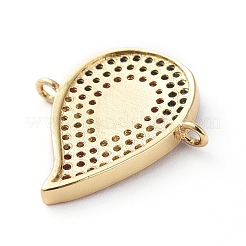 Brass Micro Pave Cubic Zirconia Links Connectors&nbsp;ZIRC-G157-51G