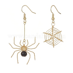 Natural Gemstone Dangle Earrings&nbsp;EJEW-JE05189
