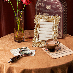2Pcs 2 Styles TPR Covered with Velvet Necklace & Ring Display Photo Frames Sets&nbsp;ODIS-SP0001-13