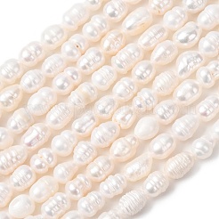 Natural Cultured Freshwater Pearl Beads Strands&nbsp;PEAR-F020-02A