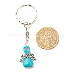 Dyed Synthetic Turquoise Keychains&nbsp;KEYC-JKC00328-04