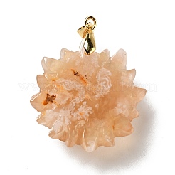 Natural Cherry Blossom Jasper Pendants&nbsp;G-E043-01A-10G