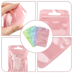 50Pcs 5 Colors Rectangle Plastic Yin-Yang Resealable Packaging Bags&nbsp;ABAG-YW0001-06