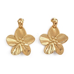 304 Stainless Steel Dangle Stud Earrings&nbsp;EJEW-D333-01G