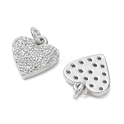 SHEGRACE Valentine's Day Brass Clear Cubic Zirconia Pendants&nbsp;XGRQ3K134-539P