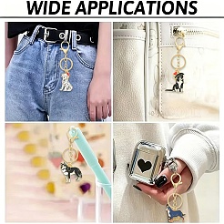 6Pcs 6 Styles Alloy Enamel Keychain&nbsp;HJEW-YW00562