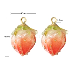 10Pcs 5 Colors Handmade Flower Pendants&nbsp;KY-LS0001-06