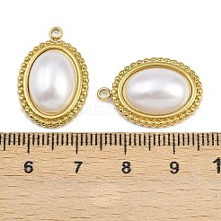 304 Stainless Steel ABS Imitation Pearl Pendants&nbsp;STAS-Z166-21E-G