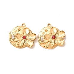304 Stainless Steel with Rhinestone Pendants&nbsp;RB-CBAB7FA-04G