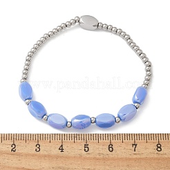 304 Stainless Steel Beads Stretch Breacelets for Women&nbsp;LS-BJEW-M054-01P-02